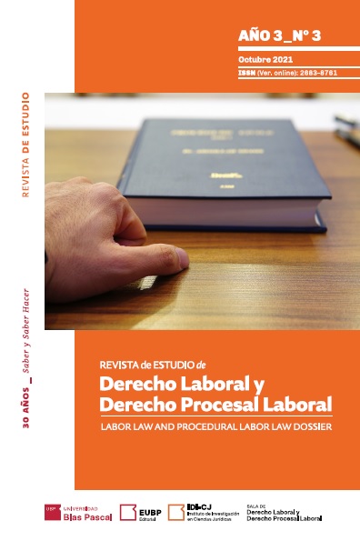 					Ver Núm. 3 (2021): Revista de Estudio de Derecho Laboral y Derecho Procesal Laboral
				