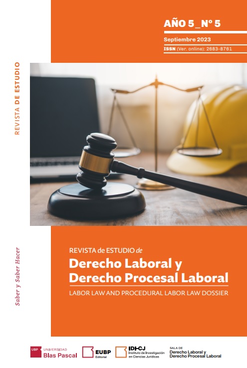 					Ver Núm. 5 (2023): Revista de Estudio de Derecho Laboral y Derecho
				
