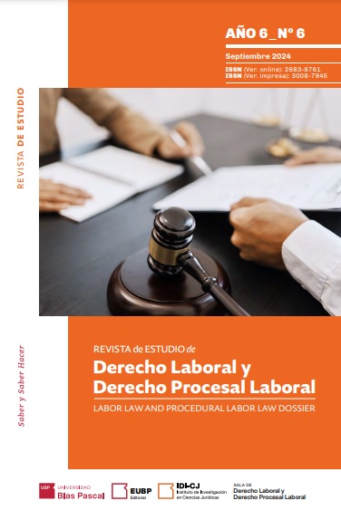 					Ver Núm. 6 (2024): Revista de Estudio de Derecho Laboral y Derecho Procesal Laboral
				