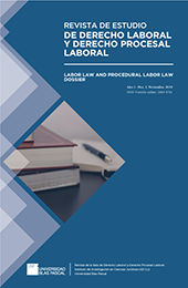 					Ver Núm. 1 (2019): Revista de Estudio de Derecho Laboral y Derecho Procesal Laboral
				