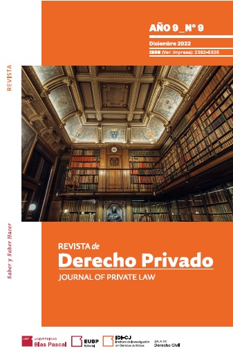 					Ver Vol. 9 Núm. 9 (2022): Revista de derecho privado
				