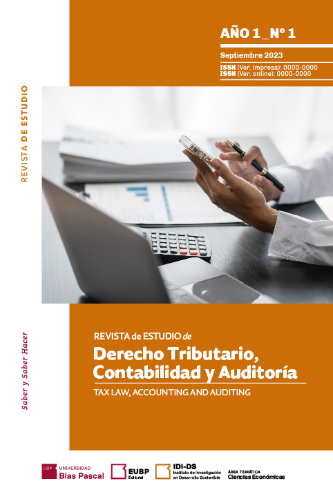 					Ver Vol. 1 Núm. 1 (2023): Revista de Estudio de Derecho Tributario, Contabilidad y Auditoría 
				